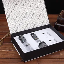 Изготовленный на заказ логотип переработанный картон упаковывая магнитное закрытие черные подарочные коробки складной бумажный, шкатулка для ювелирных изделий- PX10204