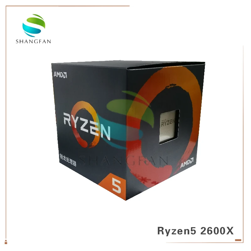 Процессор AMD Ryzen5 2600X R5 3 6 ГГц шесть ядер двенадцать потоков 95 Вт процессор YD260XBCM6IAF