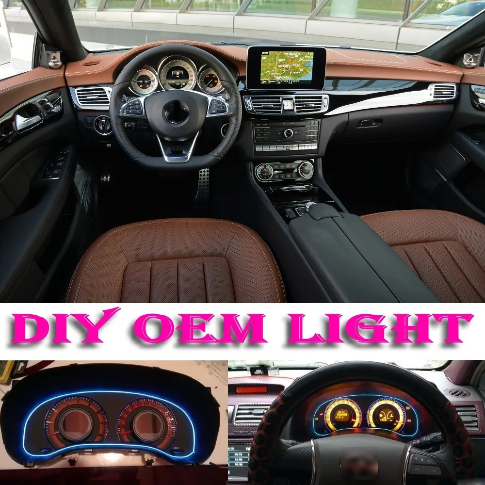Car Atmosphere Light Flexible Neon Light El Wire Interior Light Decorative Inside Tuning For Mercedes Benz Cls Mb W218 W219 Tuning Tuning Ecucar Light Tuning Aliexpress
