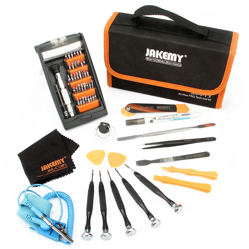 

Jakemy JM-P13 54 In 1 P13 Professional Repair Kit Tool Bag Aluminum Alloy Screwdriver Set Electrician Tool Organizer Storage Bag