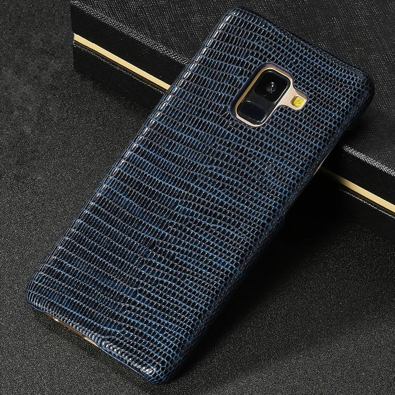 Ультратонкий чехол для Samsung A8 с текстурой ящерицы задняя крышка Galaxy Note 8 A9 C7 C8 C9 S6 S7