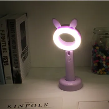 

Rabbit shape led charging eye student learning table lamp/ creative cartoon children bedside lamp lighting