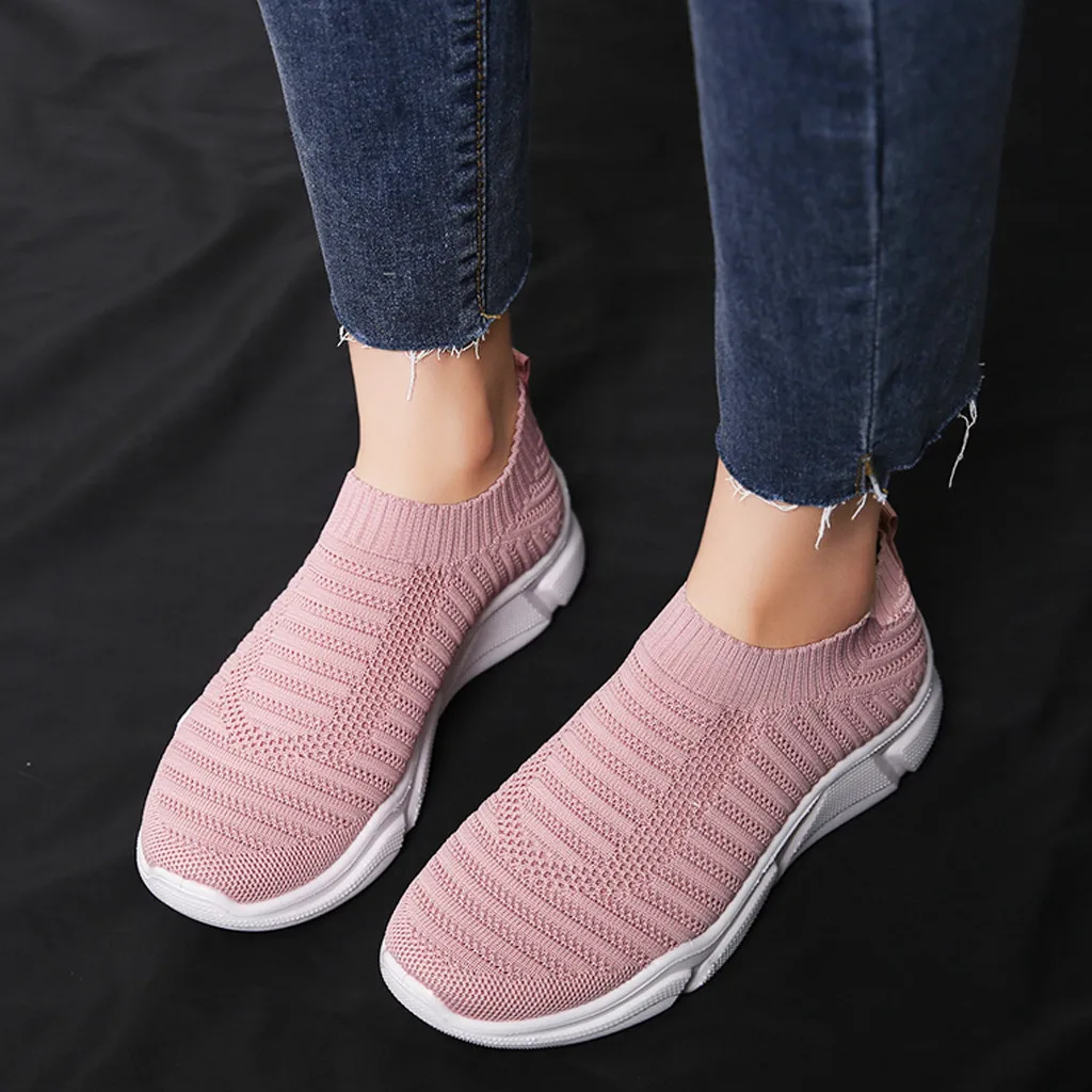 SAGACE кроссовки из сетчатого материала женская трикотажная обувь спортивная