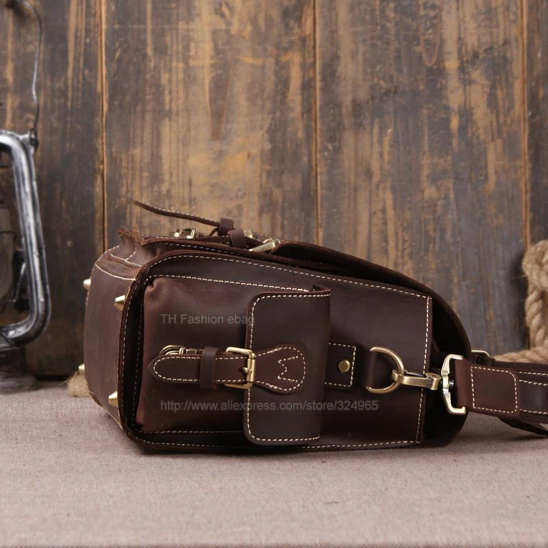 Мужской портфель из 100% натуральной кожи с отделением для камеры|men briefcase|mens leather