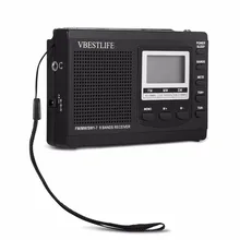 Портативное мини-радио DSP FM/MW/SW приемник аварийное радио с цифровым будильником FM радио антенна Приемник