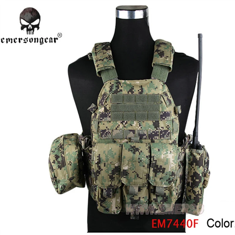 Тактический жилет Emerson gear LBT 6094 бронежилет с 3 мешками для охоты страйкбола Боевая