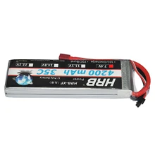 2017 Good Quality HRB Akku 7.4V 4200mAh 35C 2S Lipo Battery Rechargeable Bateria Quadcopter Remote Control Car Mini Drone