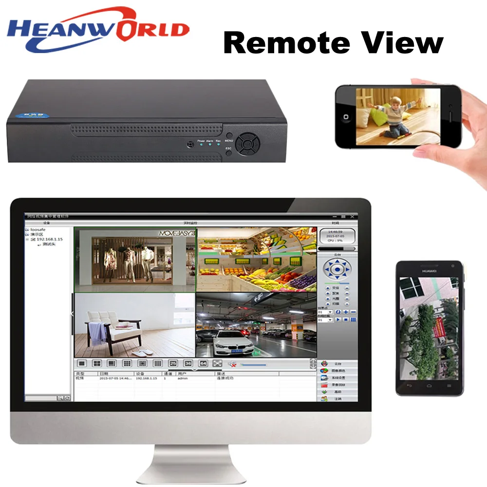 Heanworld 32 канала NVR 25CH 5MP 32CH 1080P Onvif H.265 HDMI Высокое разрешение Full HD 32CH Сетевой Видео Регистраторы поддержка 2HDD