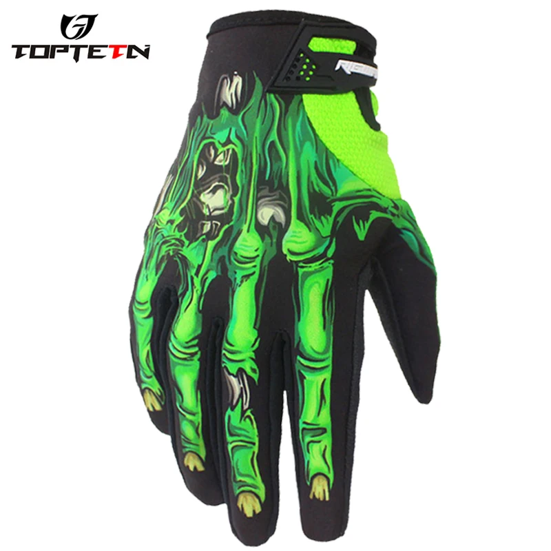 TOPTETN Otudoor Racing Bicycle Motorcycle Knight Flower Skeleton