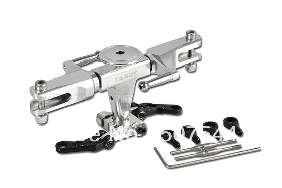 Tarot 450 Pro FBL Metal Head Rotor Set Silver TL45110-02 Tarot 450 Parts Free Shipping with Tracking tarot tl50130 500 flybarless metal linkage rods tarot 500 parts free shipping with tracking