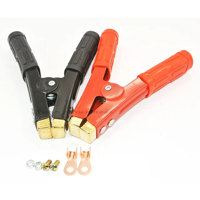2PCS 600A Heavy Duty Crocodile Alligator Vehicle Boat Battery Clampin