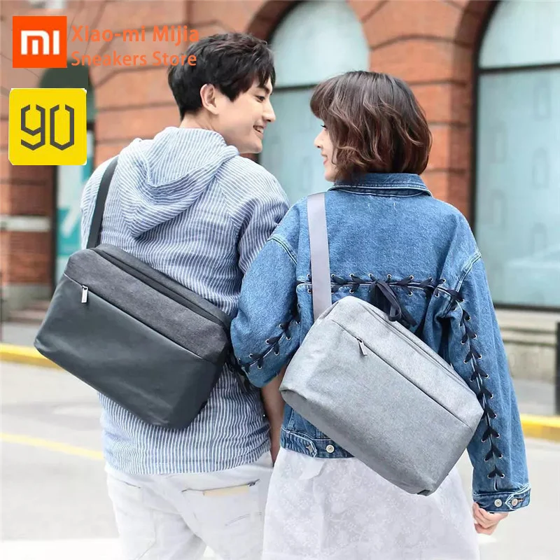 Xiaomi Mijia 90fun City простая сумка мессенджер Мужская wo большой емкости Легкий