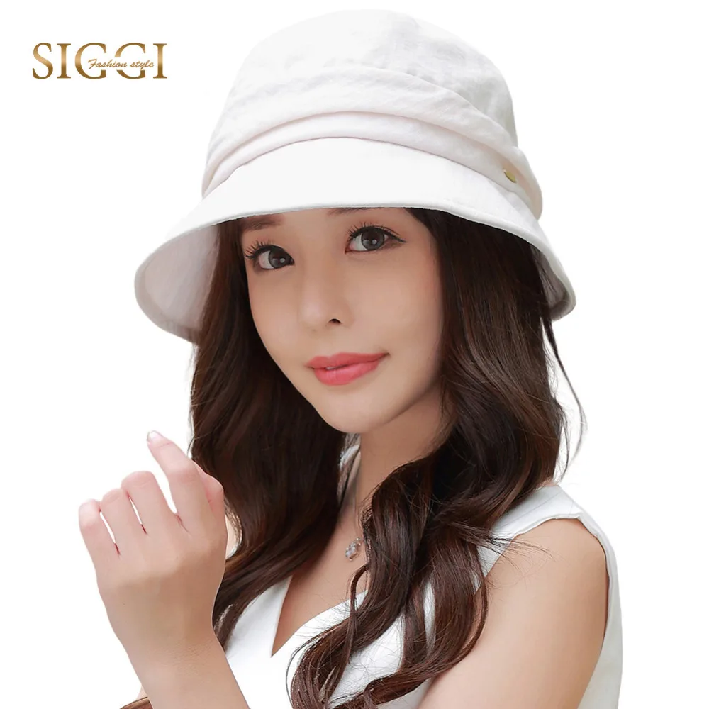FANCET Summer Sun Hat For Women UV Bucket Chapeau Feminino Praia Caps Femme For Girls Brim Sun