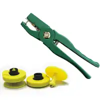 50ピース/ロットISO11785/84電子耳タグのrfid動物の耳タグのrfid電子耳標/125-134.2 Khz em4305チップ+プライヤー