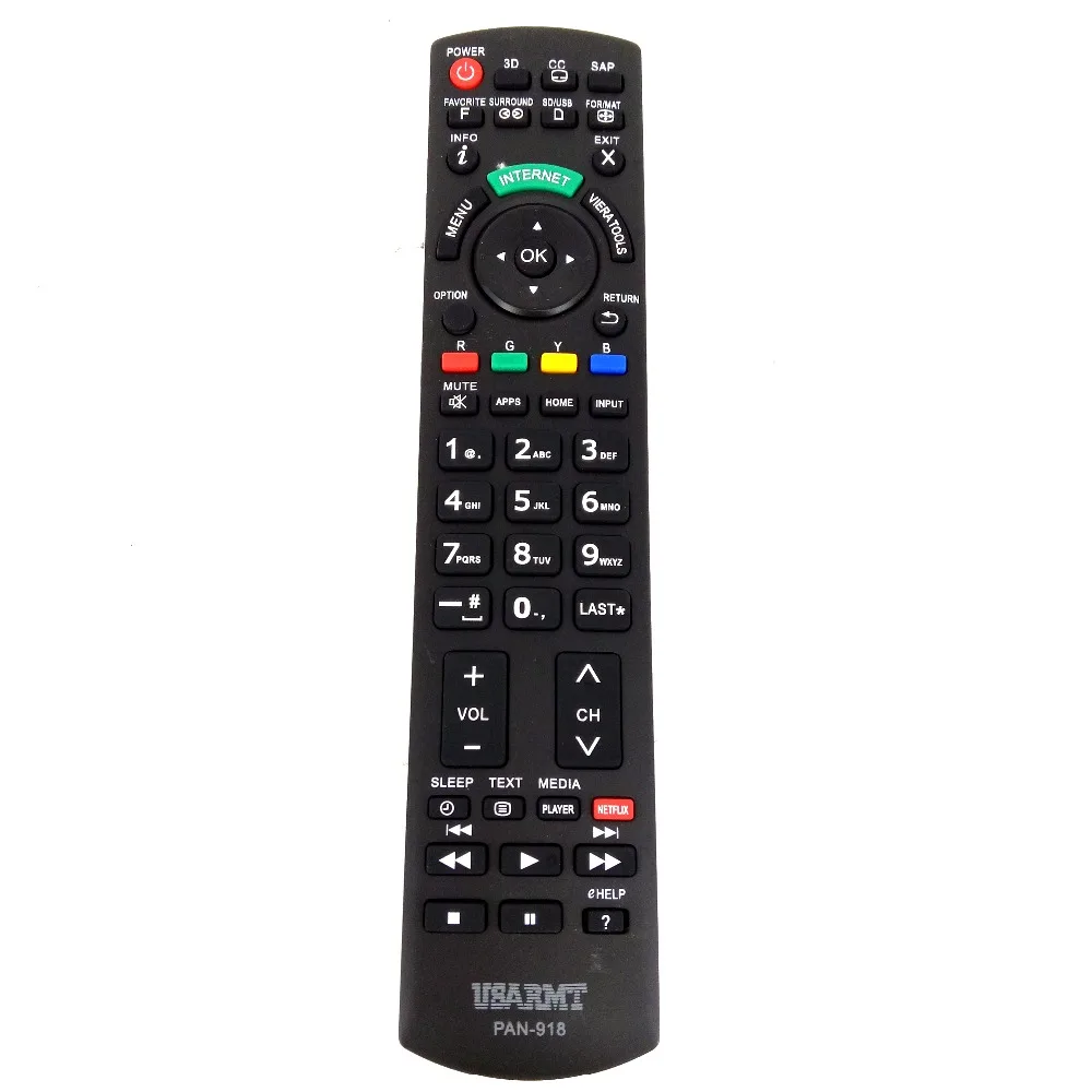 Новый универсальный пульт дистанционного управления PAN 918 для Panasonic TV с NETFLIX 3D