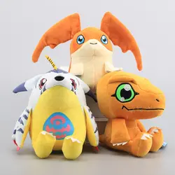 3 шт./лот Приключения Дигимонов Agumon gabumon Patamon плюшевые куклы Приключения Дигимонов плюшевые игрушки 7 "18 см