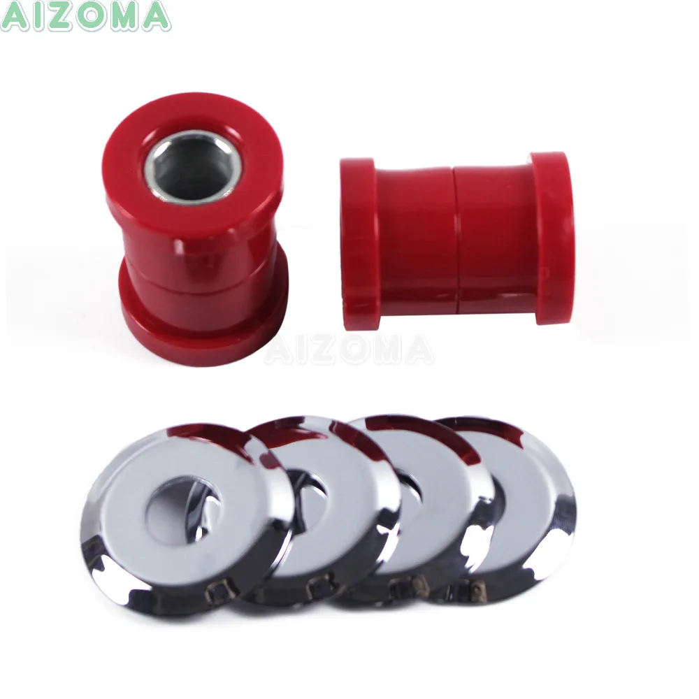 

Red Handlebar Bushing Kits Motorcycles Heavy-Duty Urethane Handle Bar Bushings For Harley Sportsters Big Twins 1973-Up