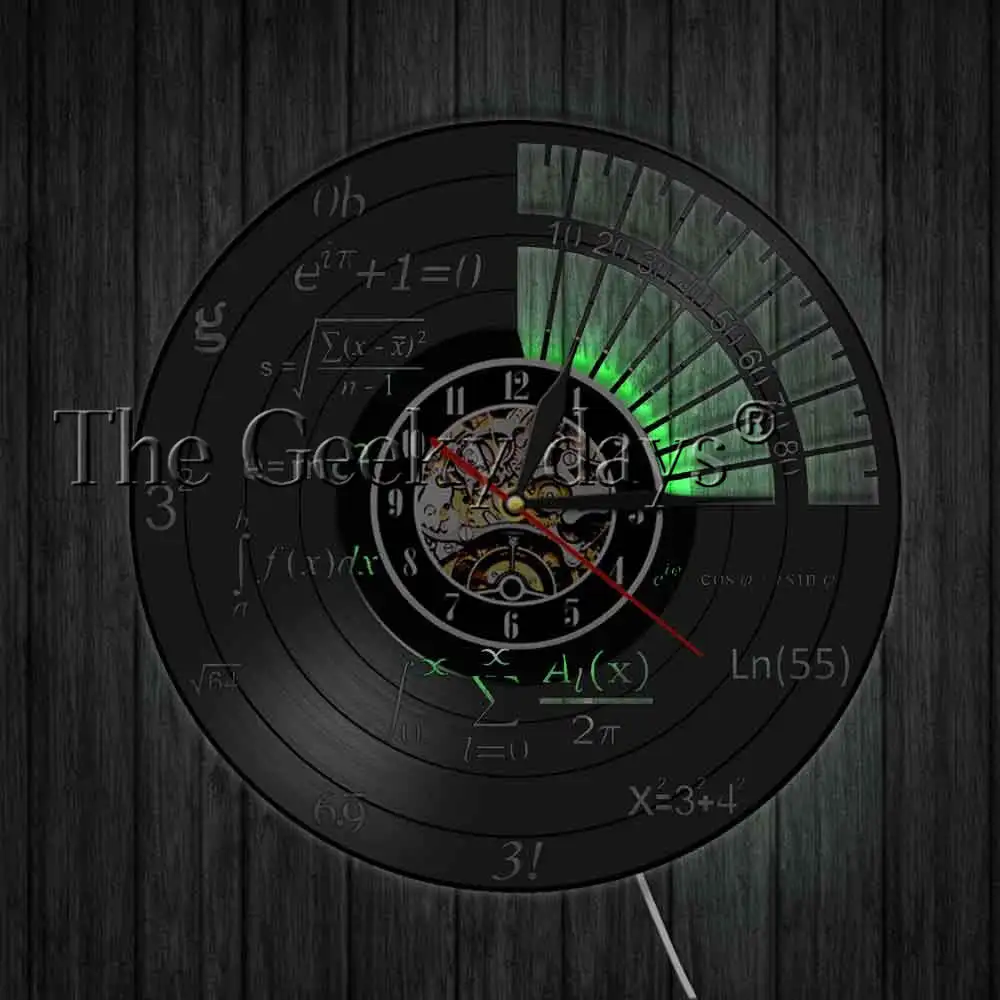 equation geek clock