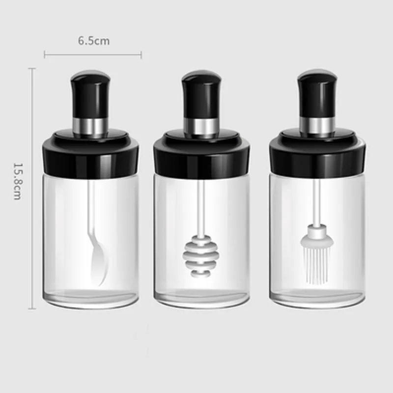 Стекло перец специя шейкер для соли, для приправ может Cruet бутылка для приправ кофе сахар печать Jar пряный соус бутылка