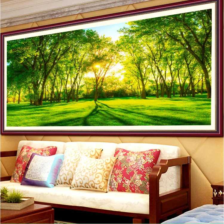 

New home decor wall stickers mural crafts diamondpainting Landscape Unfinished cross stitch diy 5d full diamond 2019 handmade