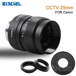 25 мм F1.4 cc ТВ фильм объектив + C крепление для Canon EOS M M2 M3 M5 M10 беззеркальных камера C-EOS M