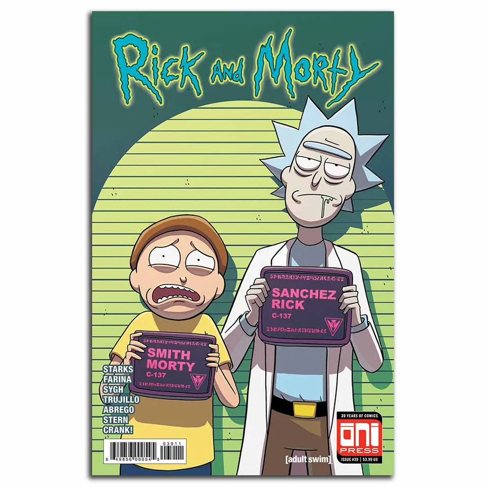 Rick And Morty Cartoon Anime Silk Poster Wall Art Print 12x18