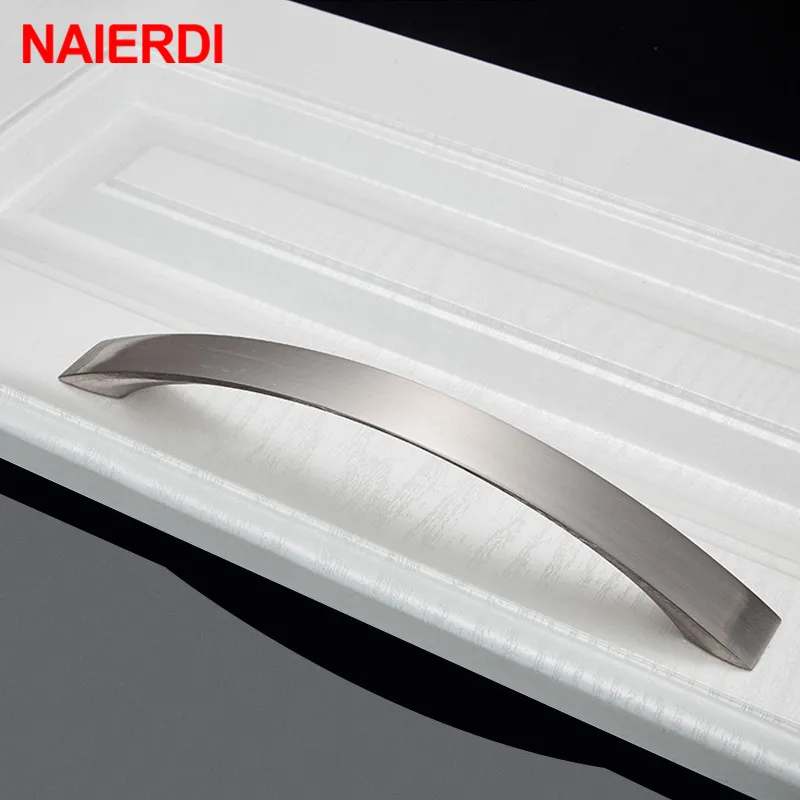 NAIERDI 10 шт. ручки для шкафа круглая ручка кухонных шкафов из алюминиевого