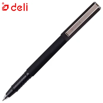 

Deli 12pcs/box Gel Pens Commercial Style 0.5mm Refill Simple Neutral Pen Business Black Gel Pen Office Supplies Signature Pen