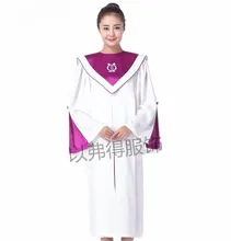 Платье для хора фиолетового цвета мантия хорового пения унисекс