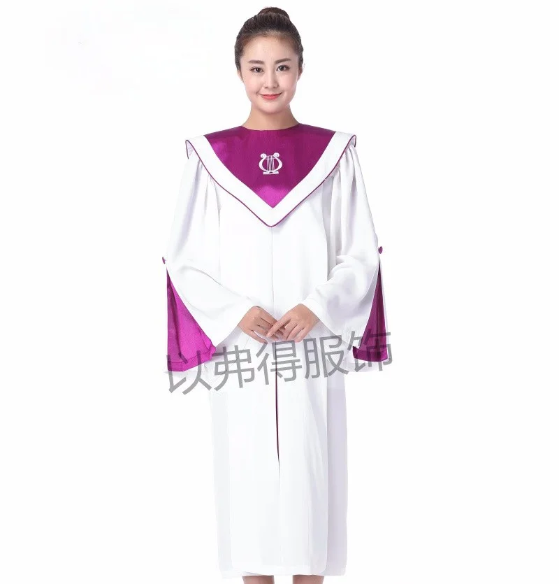 Buy High quality Purple color Church Choir Robe Unisex