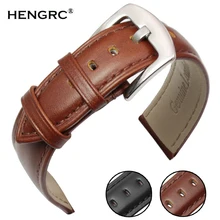 Натуральная кожа Ремешки для наручных часов для мужчин и женщин Мягкий Гладкий черный коричневый ремешок 18 мм 19 мм 20 мм 21 мм 22 мм 24 мм ремень браслет