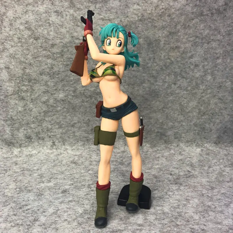 

Dragon Ball Animation Camouflage Military Uniform Bikini Bulma PVC Action Figure Collectible Model Toy Boxed Christmas gift