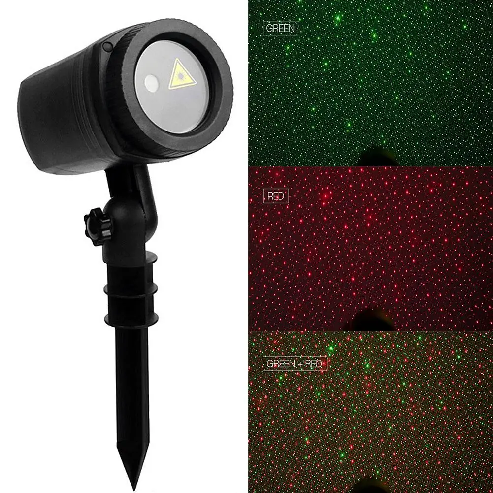 

14W IR Remote Control Red & Green Moving Twinkle Laser Projector Garden Lawn Light for Christmas Party Outdoor Decoration