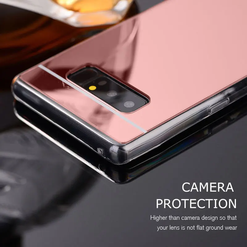 Makeup Plating Mirror Case For Samsung Galaxy A20 A30 A40 A50 A70 M10 M20 Galaxy S10E S10 plus 5G Silicone TPU Back Cover Capas