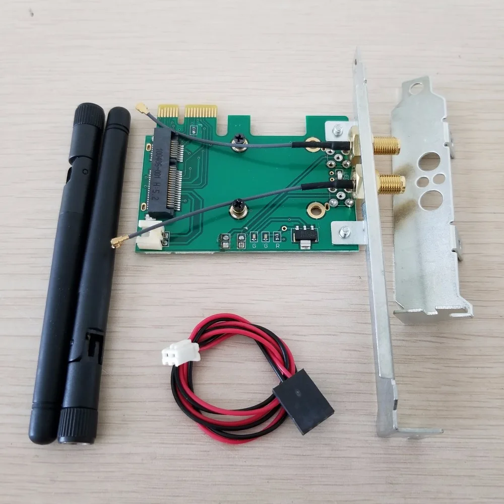 

Bluetooth WIFI Mini PCI-E TO PCIe 1x 4x 8x 16x Adapter Converter Card Wireless Ethernet Card Low & Full Height Profile Bracket