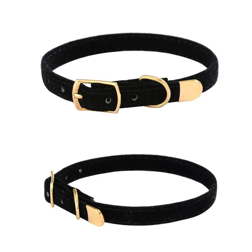 

Flocking Cat collar Pet Supplies one size black pink red blue collars