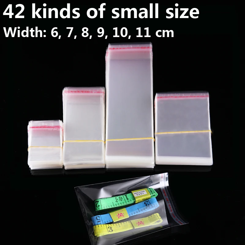 Clear Resealable Plastic Bag for Cookies Self adhesive Cellophane Cello