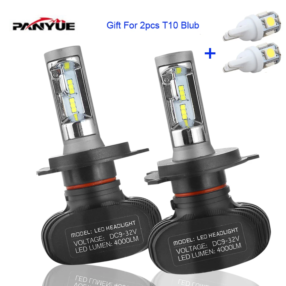 

Elglux S1 H4 H7 9005 9006 H11 LED Car Headlight Bulbs Auto LED Head Lamp Hi-Lo Beam 50W 8000LM 6500K 12V 24V O+ Blub