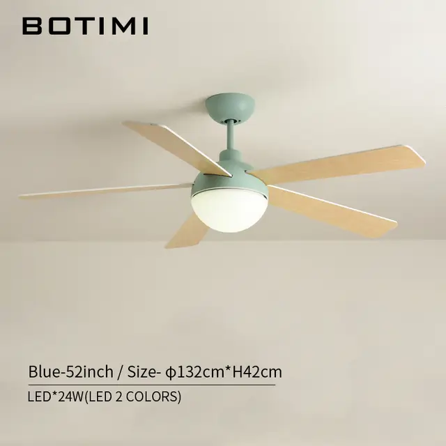 Botimi Led Ceiling Fans With Lights For Living Room 220v