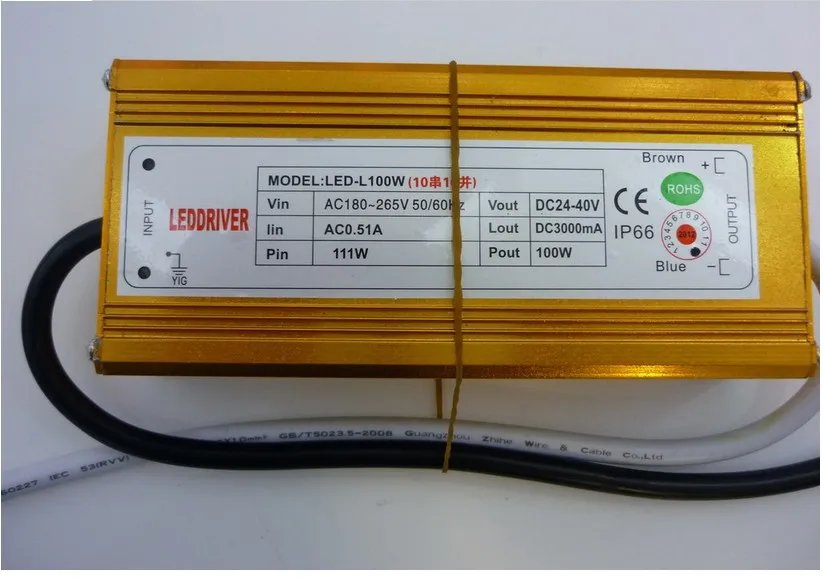 Super Quality 3000mA Constant Current Source LED Driver 100W (Input AC180V-265V/Output DC24V-40V) rtd pt100 temperature transmitter dc24v minus 50 100 degree output 0 10v