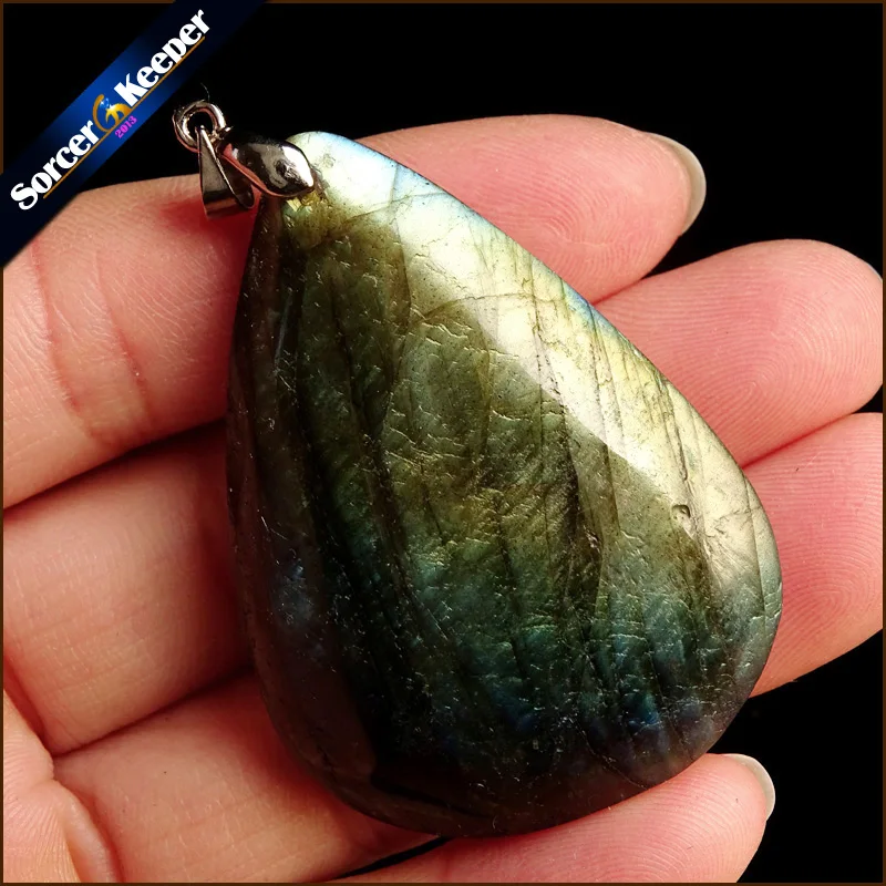 

Women & Men Fashion Jewelry Pendants Necklaces With Chain Wholesale Labradorite Moonstone Quartz Stone Colares Femininos WS302