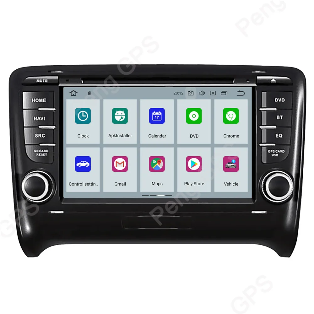 Cheap Car CD DVD Player Android 9.0 Car Radio for AUDI TT 2006-2014 GPS Navigation 8 Core 1024*600 IPS Screen 2Din Multimedia Headunit 6