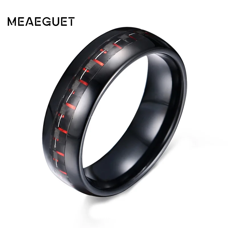 

Real Tungsten Carbide Wedding Ring Men Not Ccratch Black