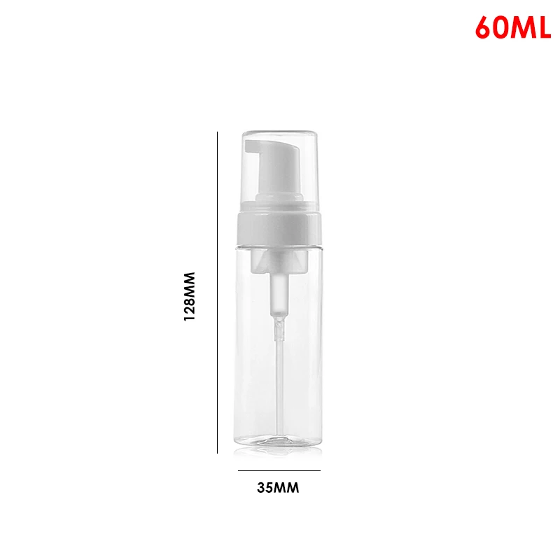 300/150/100/60/30 мл прозрачная бутылка для жидкого мыла, насос-дозатор для мыла бутылка дорожная бутылка для многоразового использования контейнер для геля для душа - Цвет: 60ml