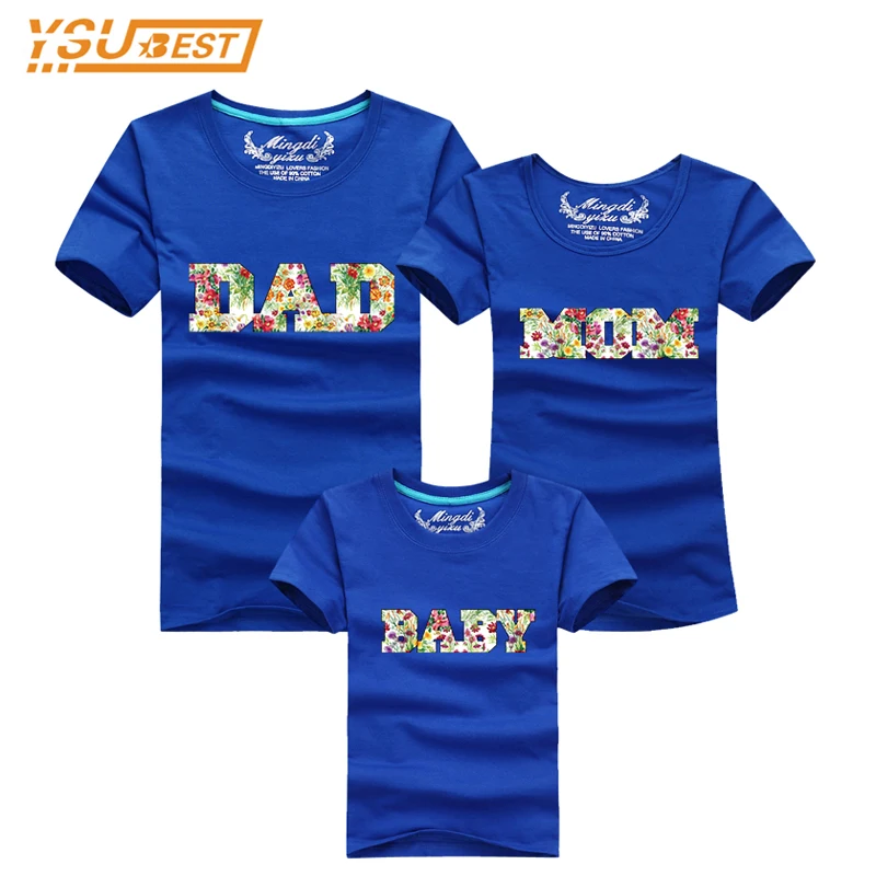 

Tee Shirt Famille DAD MOM Mother Daughter Father Son Clothes Family Look 2018 New Summer Family T-Shirt Matching Clothes Family