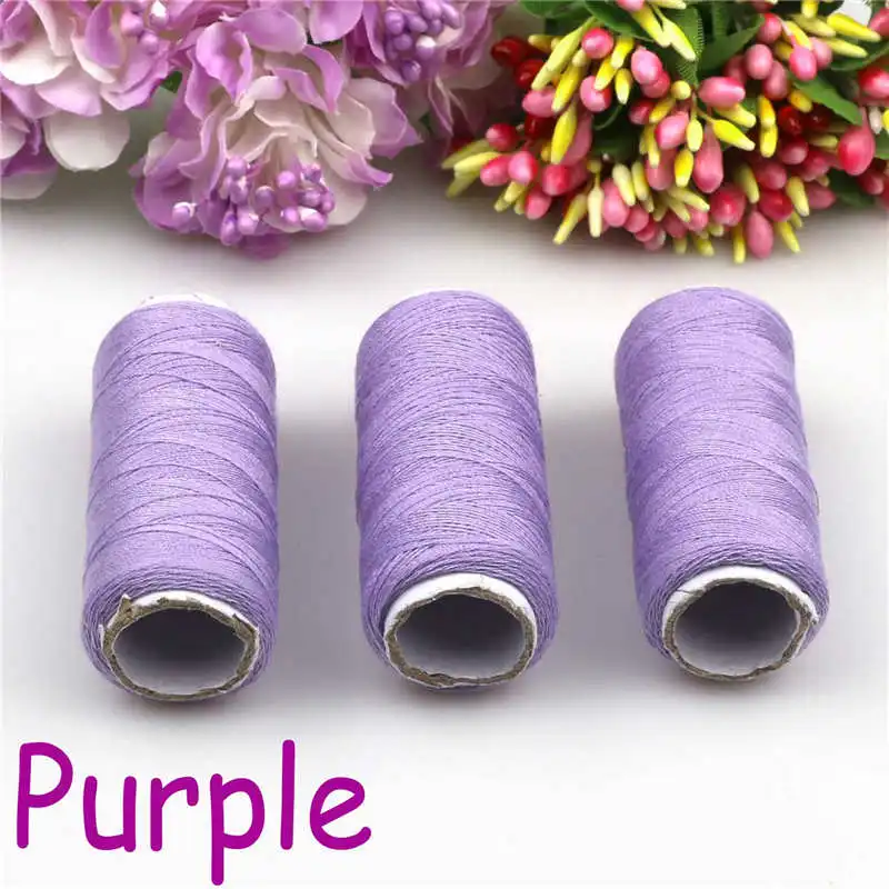 Hot sale purple 2pcs 300m Sewing Thread Polyester Thread Set Strong And