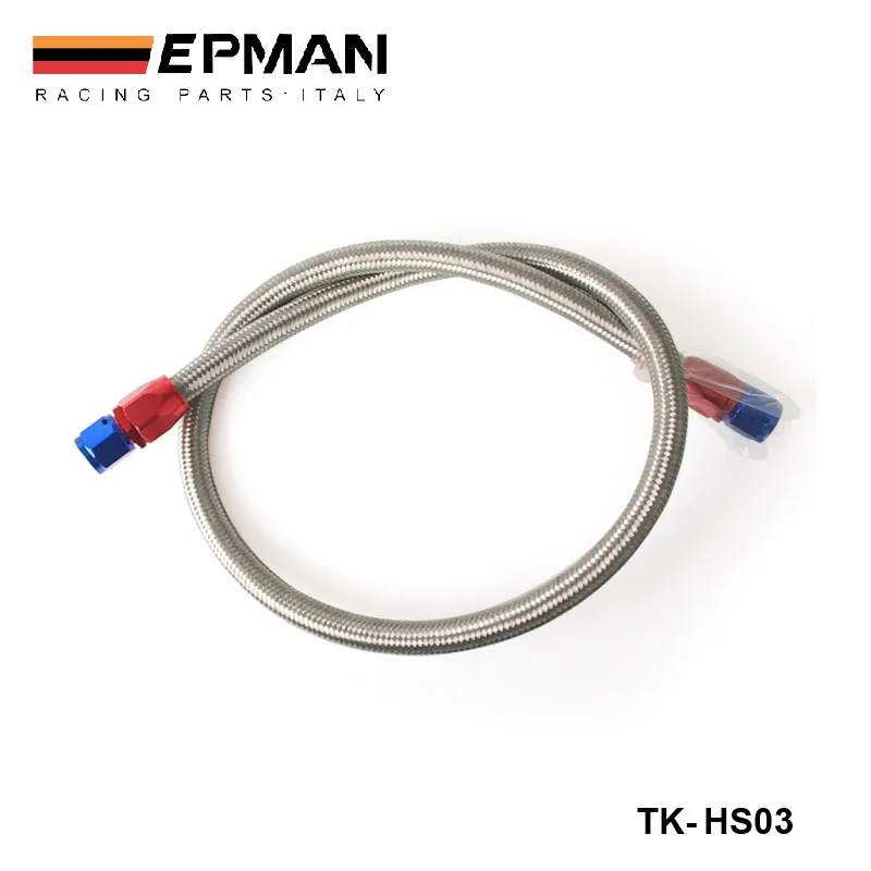 2013 AN8-0 Universal fuel / Oil hose Kit Stainless Steel Braided hose 1meter  w/ fitting TK-HS03