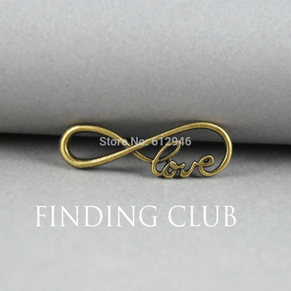 Металлический браслет с буквой бесконечности 8 30 шт.|jewelry findings|connector linksinfinity symbol |