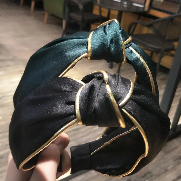 

Fashion Luxuriou Big bow Cloth Hair Hoop Headband Hairband for Women Girls Small fresh style Hair Band Hair Accessories