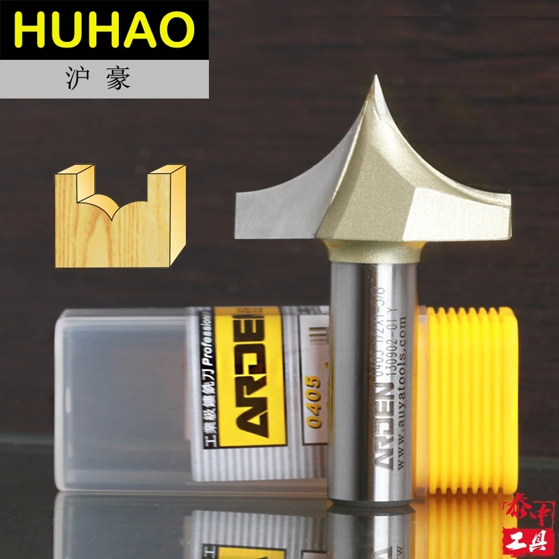 

Woodworking Tool Point-Cut Round Over Groove Carving Arden Router Bit- 1/4*1/4 - 1/4" Shank - Arden A0405014